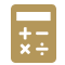 Icon illustration of a calculator